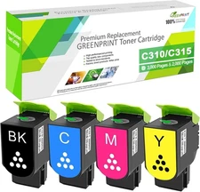 C310/C315 High-Yield Toner w/Chip FOR Xerox C315  C315DNI C310DNIM 4PK BK/C/M/Y