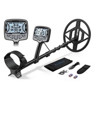13" Metal Detector for Adults Beginners Pinpoint Detector LCD Display 5 Mode