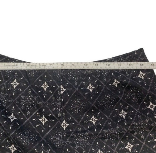 David Brooks Capris Pants Womens Tag Size 10 Black White Flat Zip - Picture 8 of 12