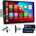 9" Single 1 Din Touch Screen Car Stereo Radio Apple Carplay Android Auto USB