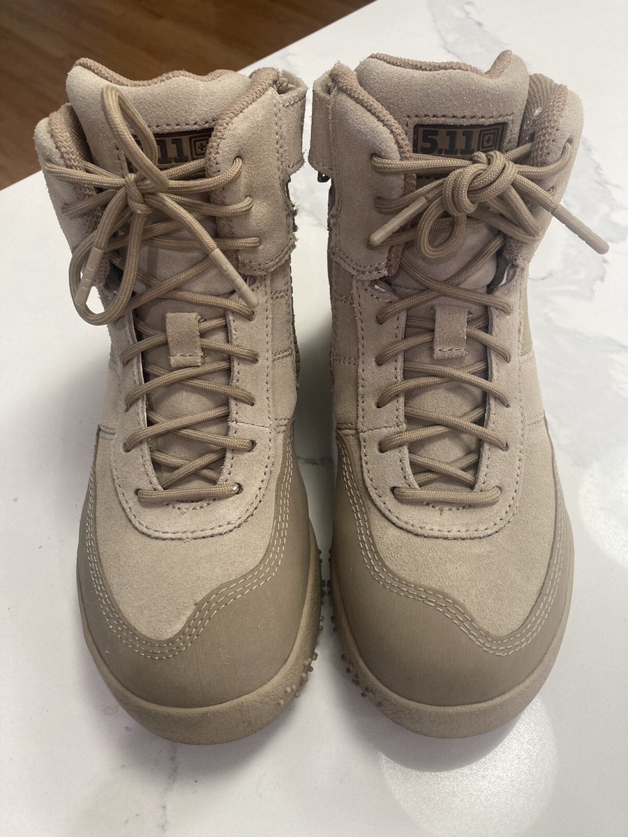 Tactical Size Combat Boots HRT Advance Side Zip Coyote