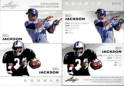 2024 Leaf EXCLUSIVE LEGEND BO JACKSON #ELE-01 ROYALS / RAIDERS