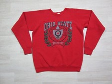 Vintage 1980s Ohio State University Sweatshirt XL Buckeyes Crest Logo USA