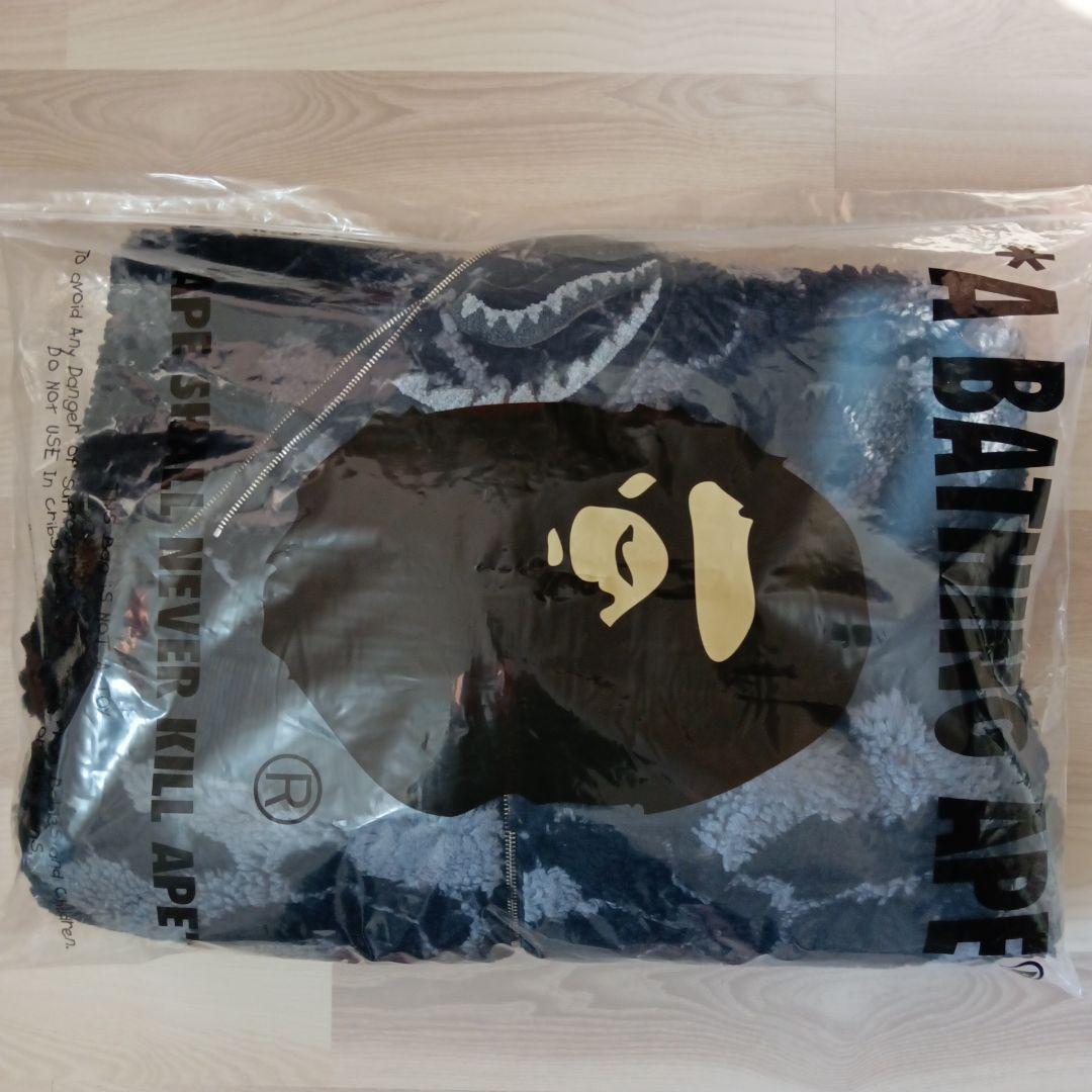 Bape 2024 ABC CAMO BOA SHARK RELAXED FIT FULL ZIP HOODIE Boa Black