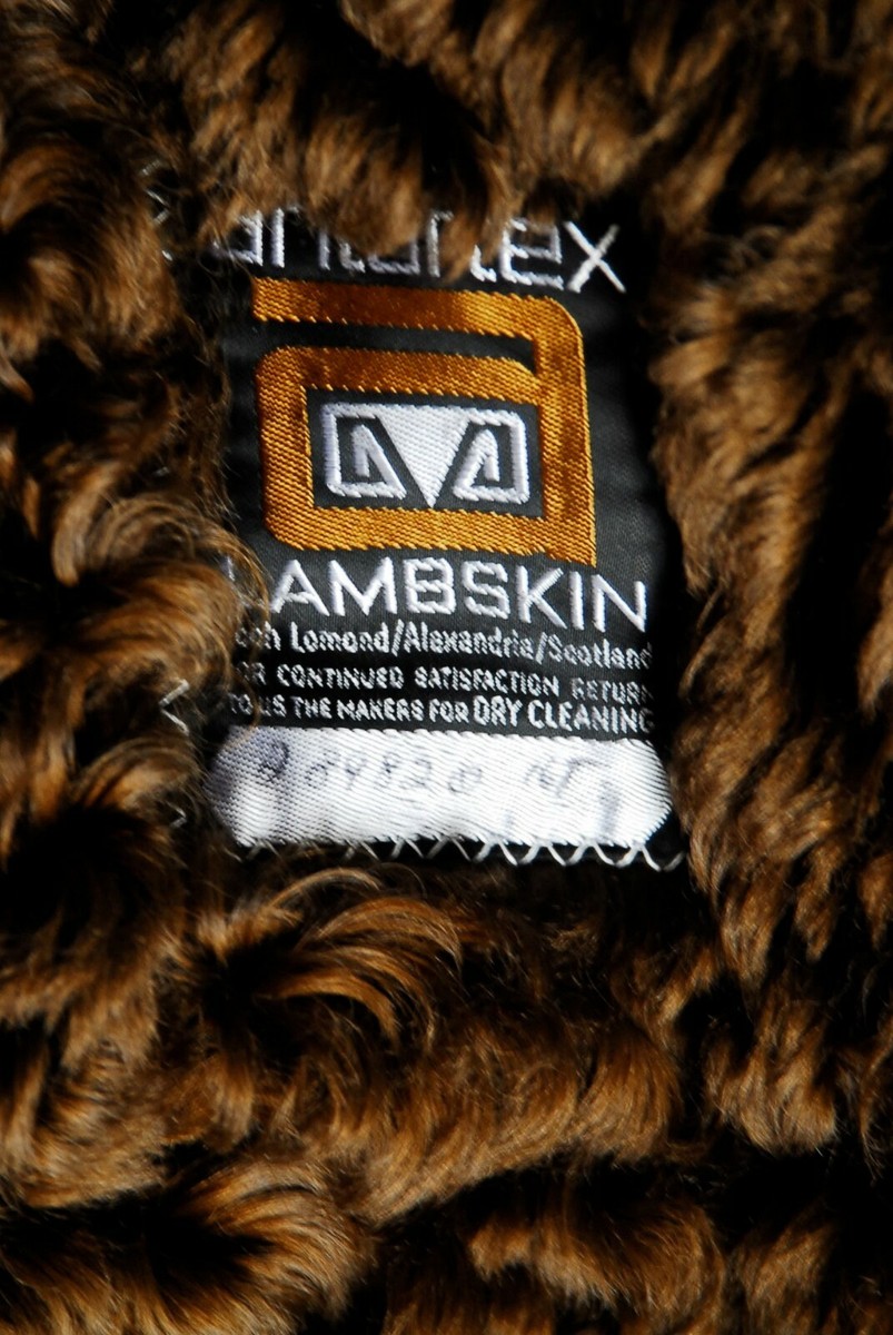 VINTAGE ANTARTEX LAMBSKIN SHEEPSKIN SHEARLING WOOL COAT SIZE LARGE