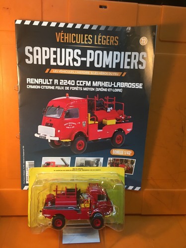 Miniature 1/43 - Véhicule De Sapeurs-pompiers Légers N°51 - SCAM SMT55 VABO VIDON - Neuf