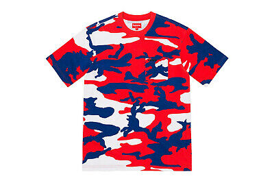 NEW Supreme S/S Pocket Tee T-Shirt Size X-Large Red Camo NEW Supreme S/S Pocket Tee T-Shirt Size X-Large Red Camo