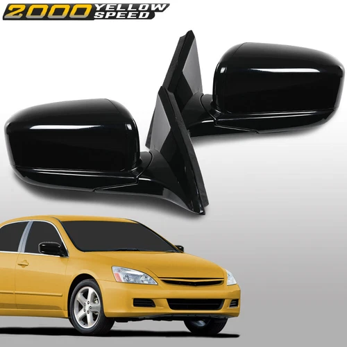 Power Mirror Set Of 2 Fit For 2003-2007 Honda Accord Manual Folding Primed