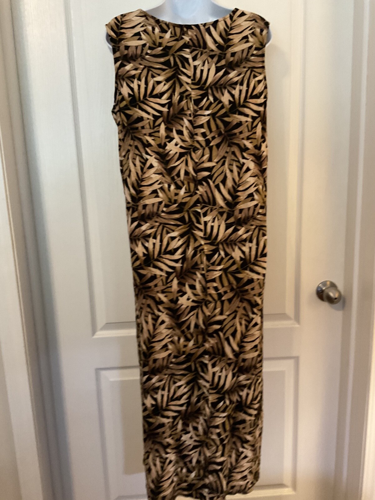 Studio 1940 Brown Leaf Patterned Short Sleeve Jac… - image 10