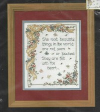 Most Beautiful Things  Bucilla Counted Cross Stitch Kit