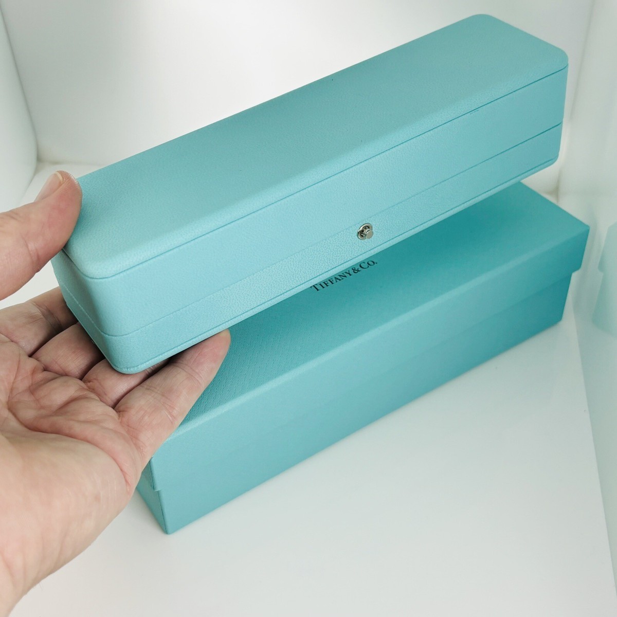 Tiffany レザートレイ Tiffany & Co. Italian Leather Tiffany Blue SMALL Travel Jewelry