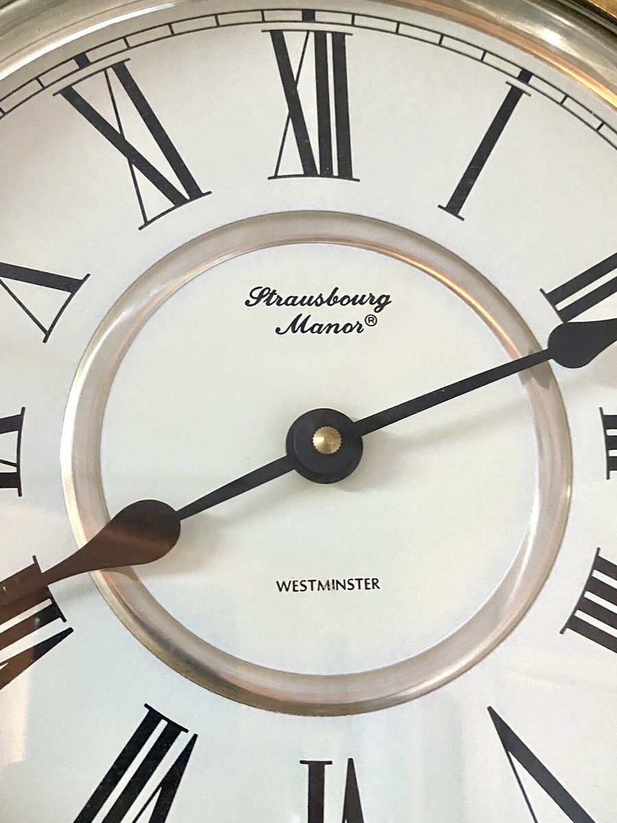 Strausbourg Manor Quartz Pendulum Westminster Chime Wall Clock