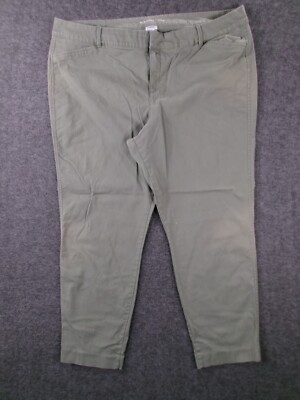 Old Navy Pants Women 18 Green Capsule Causal Everyday Minimalist Pixie Chino