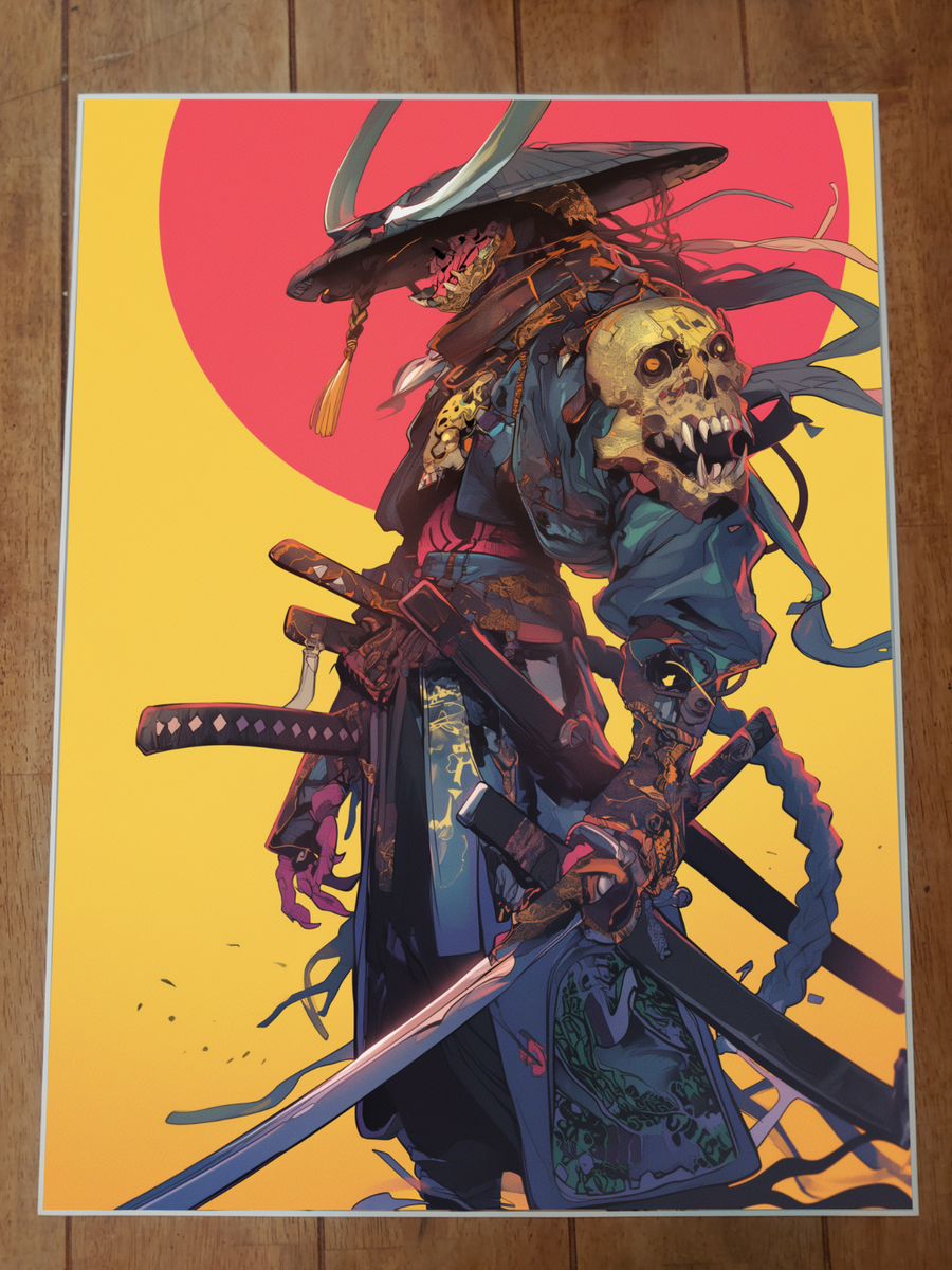 Epic Japanese Samurai Poster 18x24in | eBay