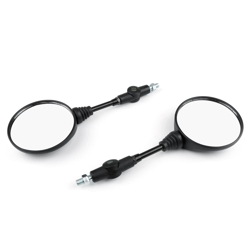 Motorcycle Custom 10mm Rearview Side Mirrors For Kawasaki KL250 KL600 KL650 - Image 2 of 4