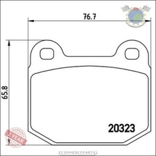 Kit Bremsbeläge Brembo Vorderachse für LOTUS EUROPA EXIGE ELISE 2 OPEL SPEEDSTE