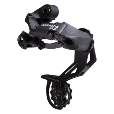 mtb schaltwerk hinten sram 7-8v. x3 schwarz