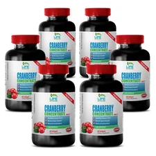 Cranberry Extract Concentrated 50:1. Healthy Urinary Tract, Bladder (6 Bottles)