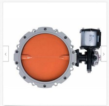 Pneumatic powder Cement double flanged butterfly valve DN250 t