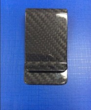 Real Genuine Carbon Fiber Money Clip Cash Credit Card Holder Wallet Glossy
