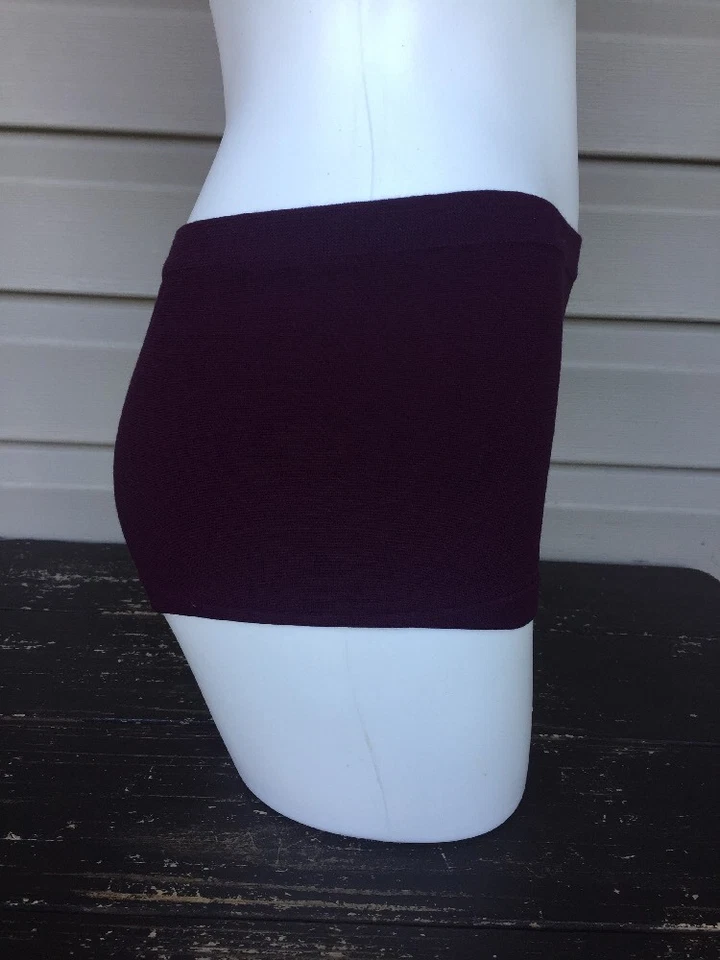 YUMMIE TUMMIE AVELLANA BOYSHORT SIN COSTURAS TIRO MEDIO PANTY PÚRPURA YT5-091 TALLA ÚNICA $12 Foto 3 de 3