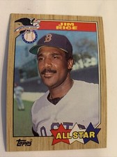 1987 Topps Baseball Card #610 Jim Rice Boston Red Sox All Star NmMt Free Ship!