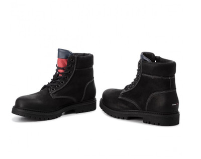 tommy jeans black hiking boots