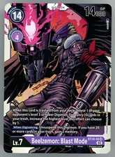 Digimon Beelzemon Blast Mode Starter Deck 14 #St14-10 SR Foil