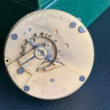Antique Elgin 18S Grade 96 7 Jewels Hunter Case Pocket Watch Movement Parts