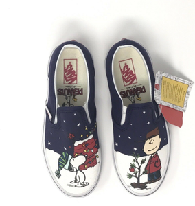 charlie brown vans slip on