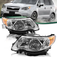 For 2009 2010 2011 2012 2013 Subaru Forester Halogen Headlights Assembly LH+RH