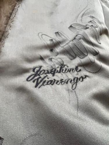 Abrigo chaqueta abotonada de piel de visón genuina vintage Hagarty's para mujer talla pequeña/mediana - Imagen 3 de 9