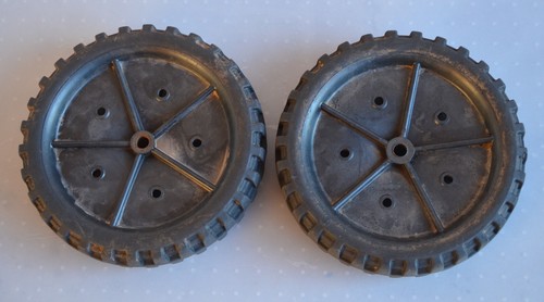 2 Räder Kunststoffräder Antriebsräder AS-Rasenmäher D: 26,5 – 27 cm Nr. 2