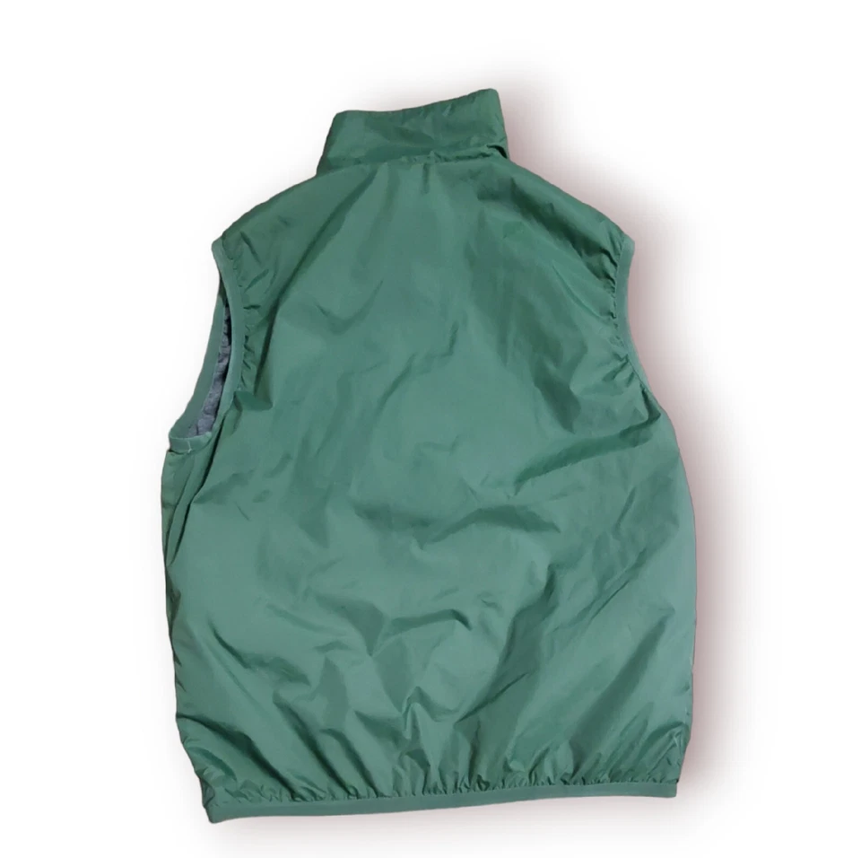 Chaleco K-Way Para Hombres Xtra Grande Verde Nylon Chaqueta Sin Mangas Cremallera Completa Foto 2 de 4