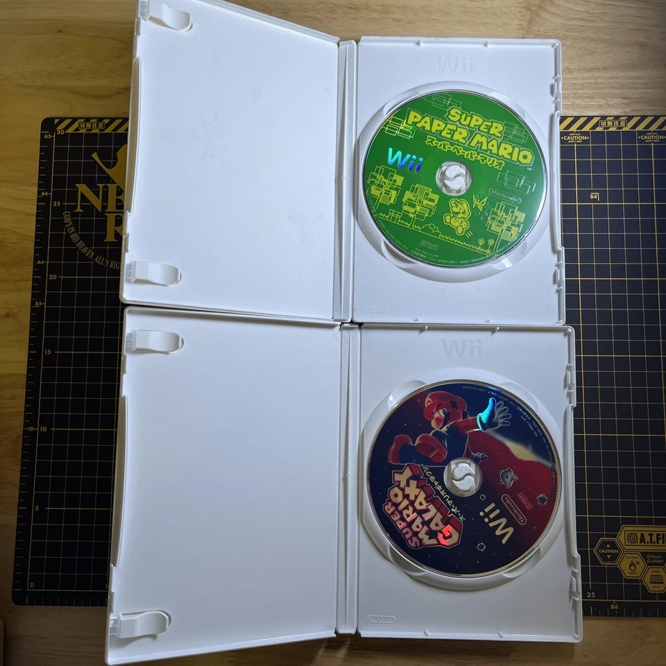 Lot 2 Nintendo Wii Super Mario Galaxy & Super Paper Mario JP Region Locked - Image 3 of 4
