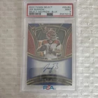 2020 Panini Select Auto Joe Burrow Blue Prizm 41/50 SS-JBU PSA 9