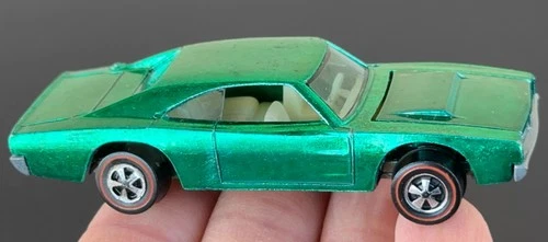 Vintage Hot Wheels Redline 1969 EPIC GREEN GRAQUA Custom Charger - EXCELLENT!