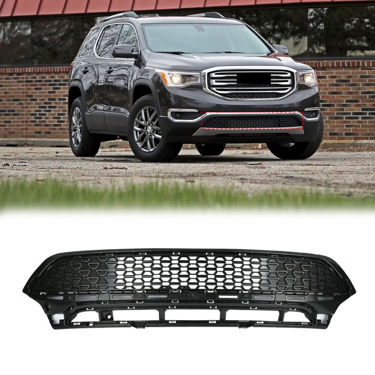 Lower Grille Fit For 2017 2018 2019 GMC Acadia Sport Front Bumper 23159135