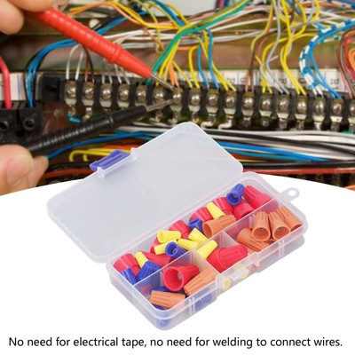 40 Stück Twist Wire Connector Elektrische Drahtkappe Verbinder