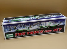 Hess Toy Truck and Jet Lights Sounds Features LED Runway Lights and Launch Ramp