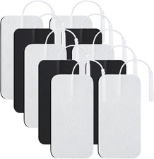 TENS Unit Replacement Pads 10 Pcs, TENS Unit Electrode Pads 2"X4", Large Reusabl