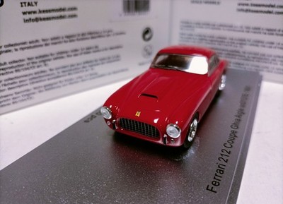 Kess 1:43 Ferrari 212 Coupe Ghia Aigle 1951 Red sports car model 