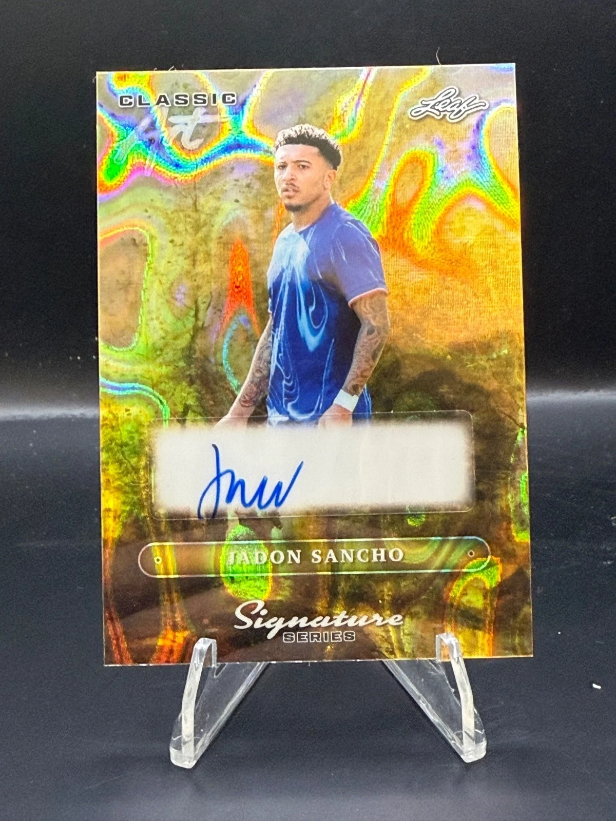 Jadon Sancho Leaf 2025 1/1 Auto Classic Art