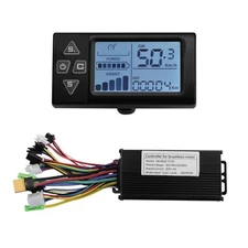 LCD Display Kit Brushless Controller For E-bike Usage ABS Plastic Display