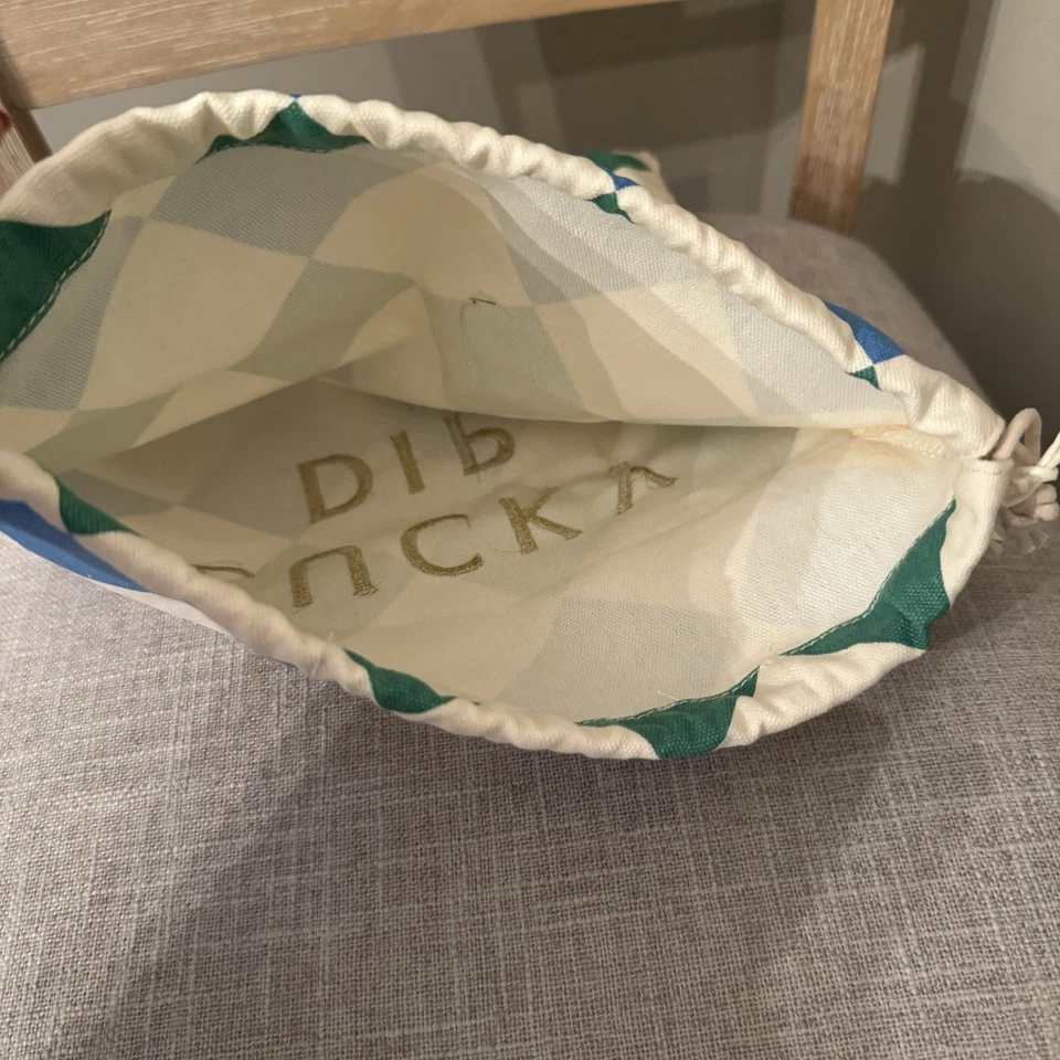 Bolso Jo Malone Holiday 2025 con cordón LUCKY DIP azul verde dorado 10x 10,5 pulgadas Foto 4 de 4