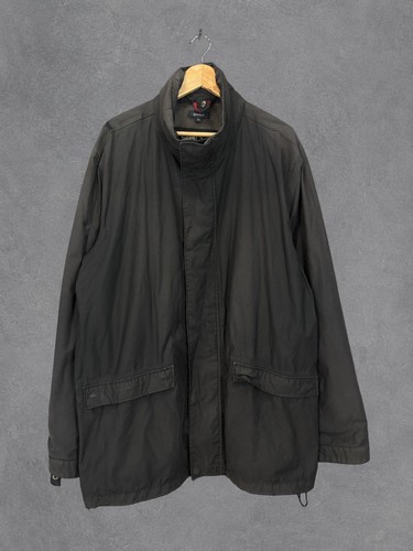 Gant, Vintage Gant Jacket Men XL Black Oversized Manhatten Double Jacket Field Barn