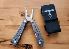 Gerber Truss Folding Multi-Tools Pliers Pocket Knife w/ Sheath - Excellent U45