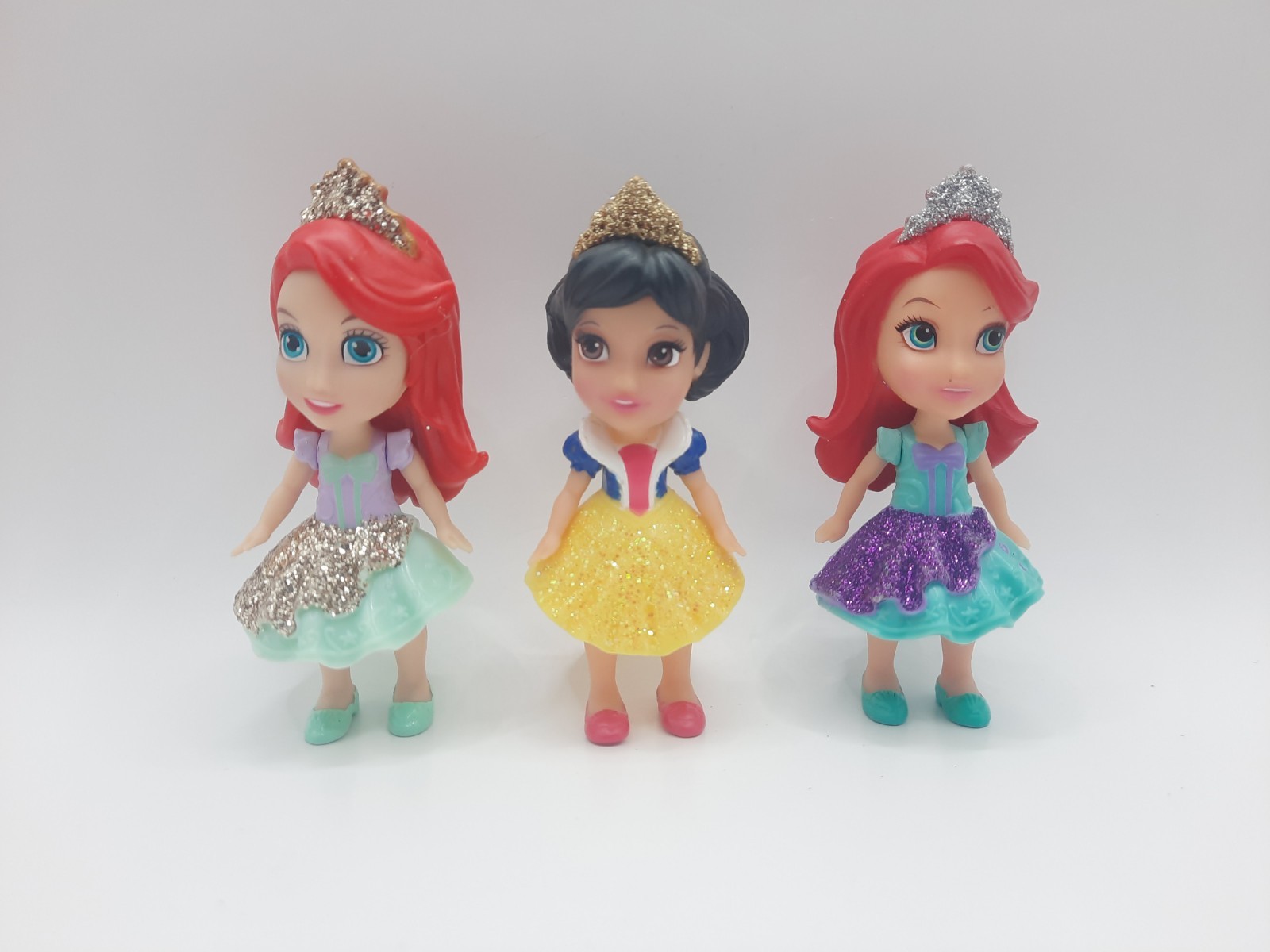 Disney First Toddler Princess 3” Mini Figure Dolls Lot Of 3
