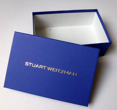 Stuart Weitzman - Karton Box - 30 x 19,5  cm groß / 10 cm hoch - Königsblau Blau