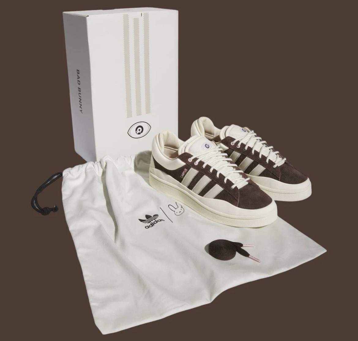Adidas Campus x Bad Bunny The Last Campus Brown Casual Shoes